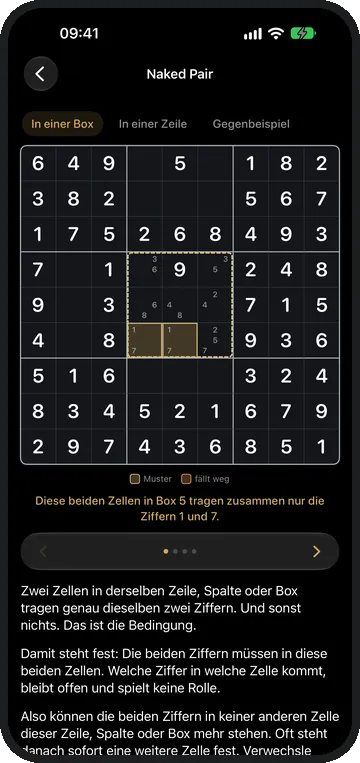 Eine Lektion zeigt die Technik Schritt für Schritt auf einem echten Brett.